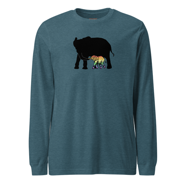 Proud Parent Long Sleeve Tee, Elephant
