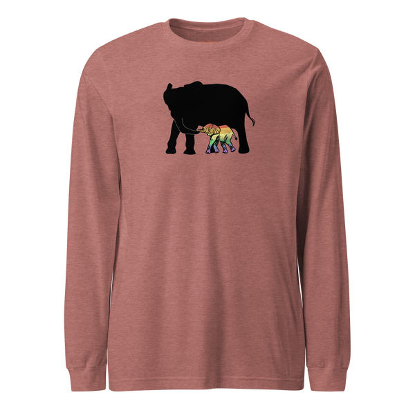 Proud Parent Long Sleeve Tee, Elephant