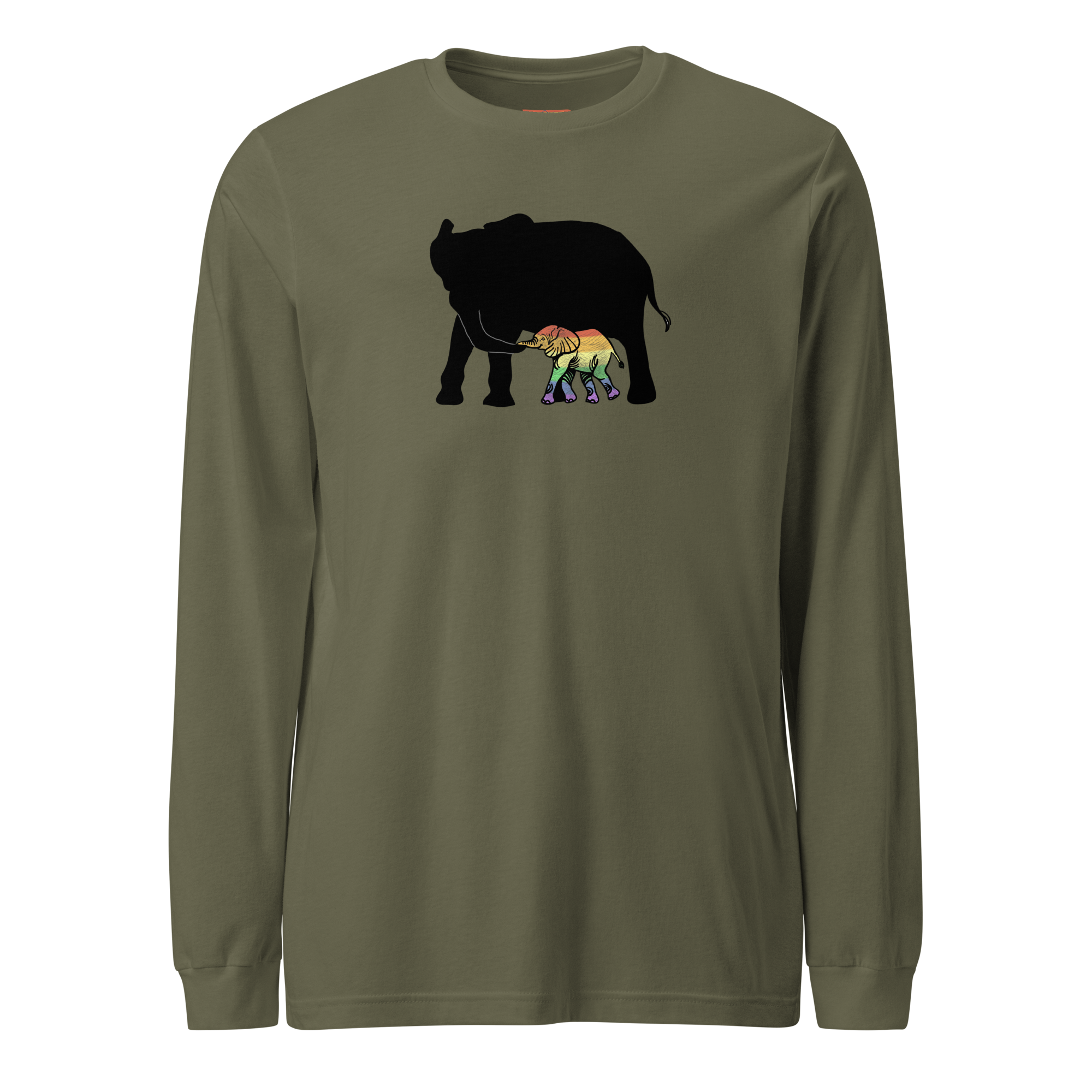 Proud Parent Long Sleeve Tee, Elephant