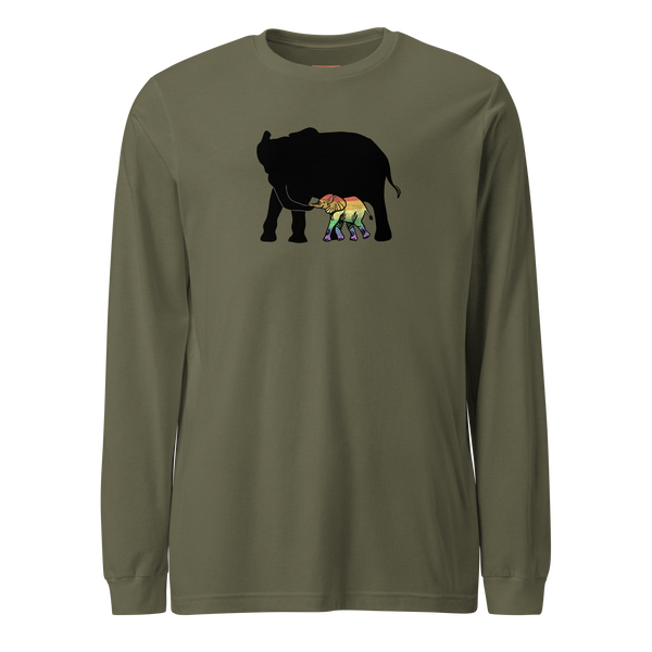 Proud Parent Long Sleeve Tee, Elephant