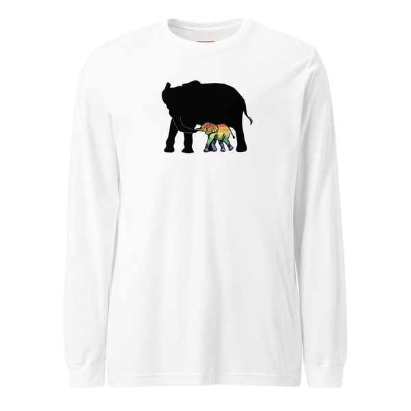 Proud Parent Long Sleeve Tee, Elephant