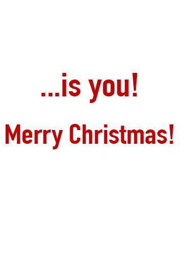 Christmas from us - All we want (inside text) | Polycute LGBTQ+ & Polyamory Gifts