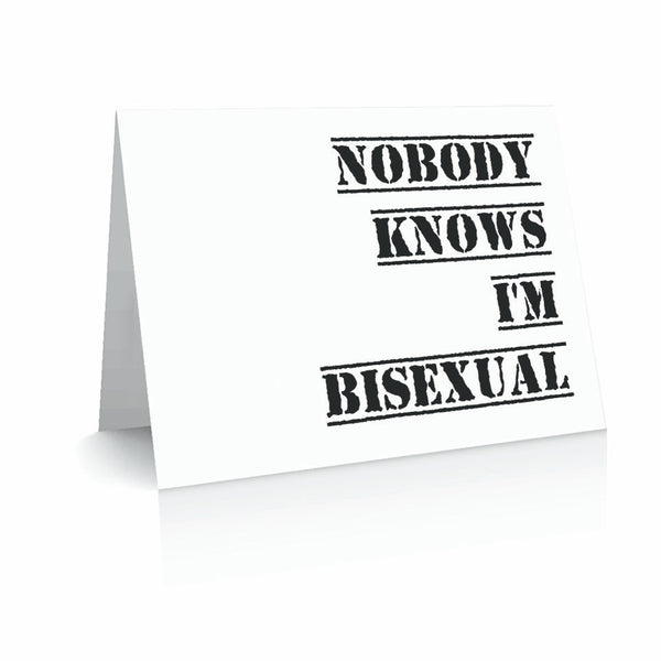Nobody Knows I'm Bisexual | Polycute LGBTQ+ Polyamory Gifts