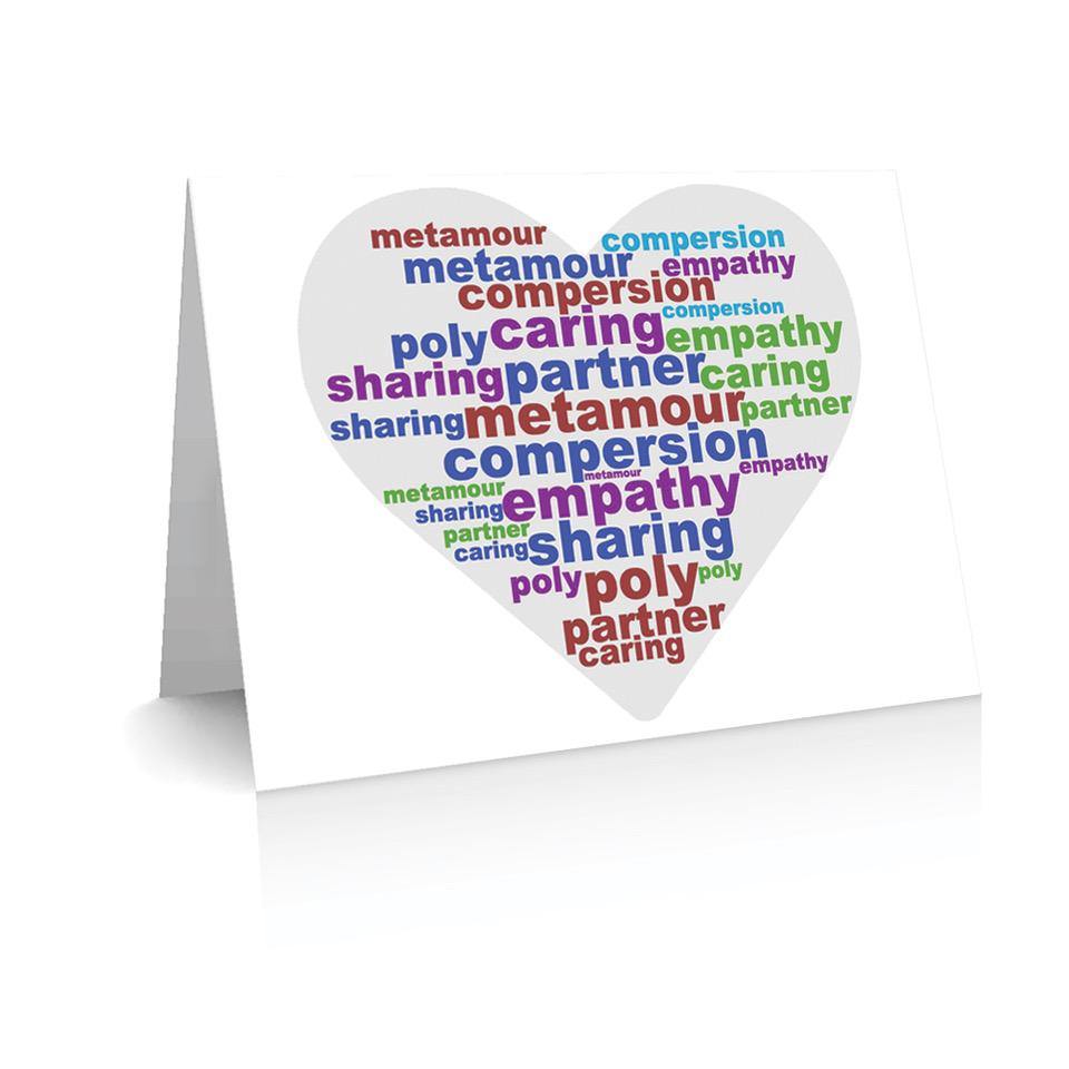 Metamour Word Cloud | Polycute LGBTQ+ Polyamory Gifts