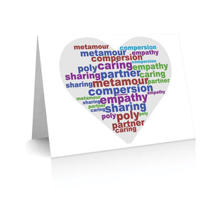 Metamour Word Cloud | Polycute LGBTQ+ Polyamory Gifts