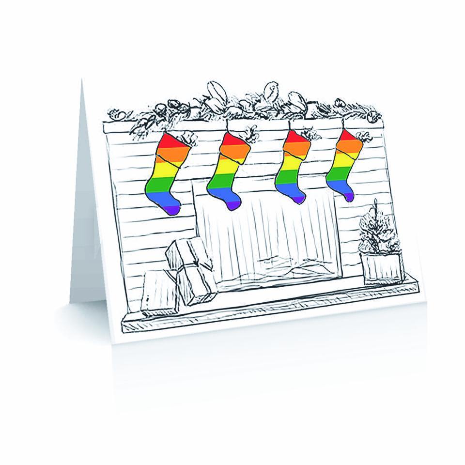 Christmas Pride Stockings | Polycute LGBTQ+ Polyamory Gifts