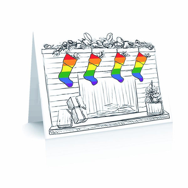 Christmas Pride Stockings (Pack of 10) | Polycute LGBTQ+ Polyamory Gifts