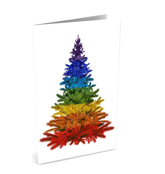 Christmas Pride Tree (Pack of 10) | Polycute LGBTQ+ Polyamory Gifts