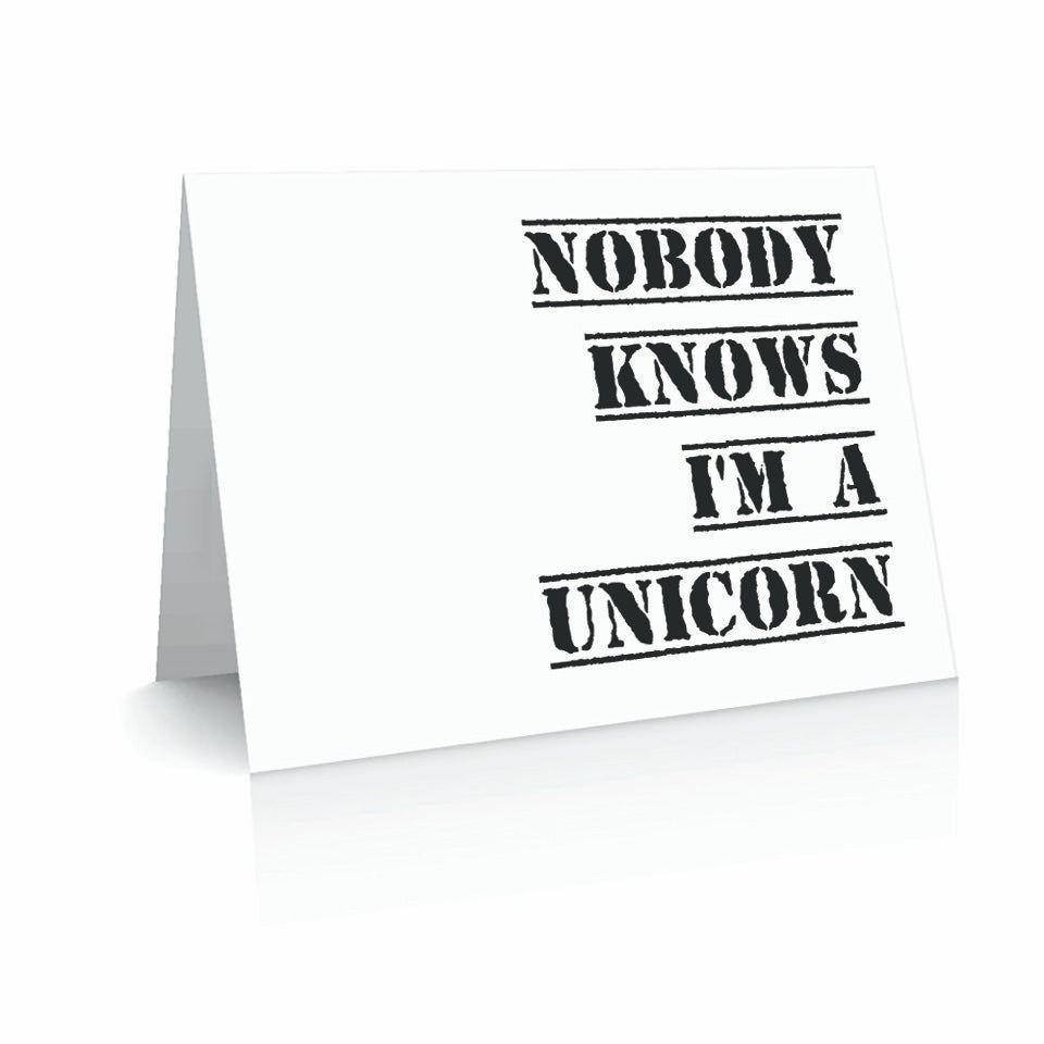 Nobody Knows I'm a Unicorn | Polycute LGBTQ+ Polyamory Gifts