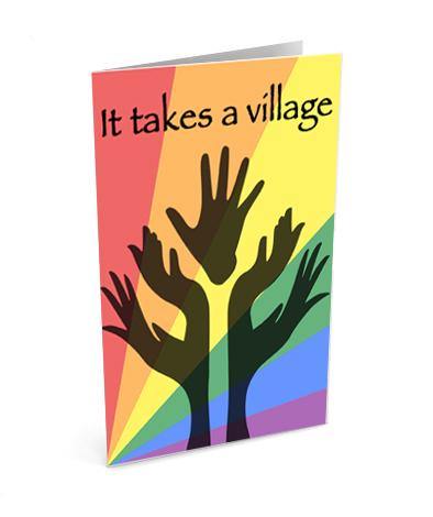 It Takes a Village - Thank You | Polycute LGBTQ+ Polyamory Gifts