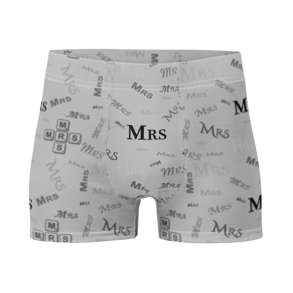 Mrs Boxer Briefs Gray | Polycute LGBTQ+ & Polyamory Gifts