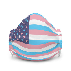 American Trans Pride Face Mask