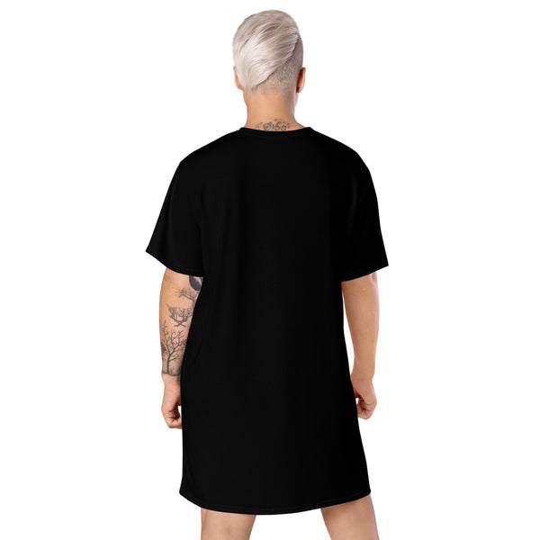 Vegan Pride Plus Size T-shirt Dress | The Vegan LGBTQ+ Collection | Polycute Gift Shop