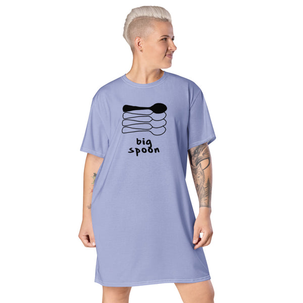Big Spoon Quad Sleep Shirt Perano | Polycute LGBTQ+ & Polyamory Gifts