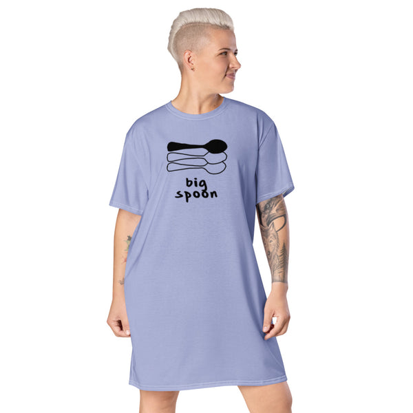 Big Spoon Triad Sleep Shirt Perano | Polycute LGBTQ+ & Polyamory Gifts
