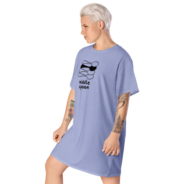 Middle Spoon 2 Quad Sleep Shirt | Polycute LGBTQ+ & Polyamory Gifts