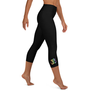 Om Pride Yoga Capri Leggings XS | Polycute Gift Shop