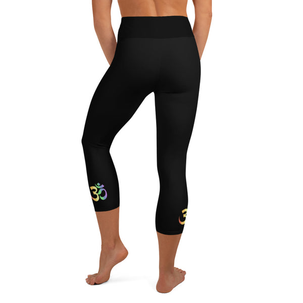 Om Pride Yoga Capri Leggings | Polycute Gift Shop