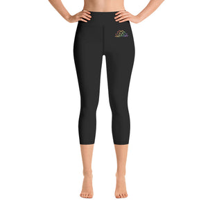Lotus Pride Yoga Capri Leggings XS | Polycute Gift Shop