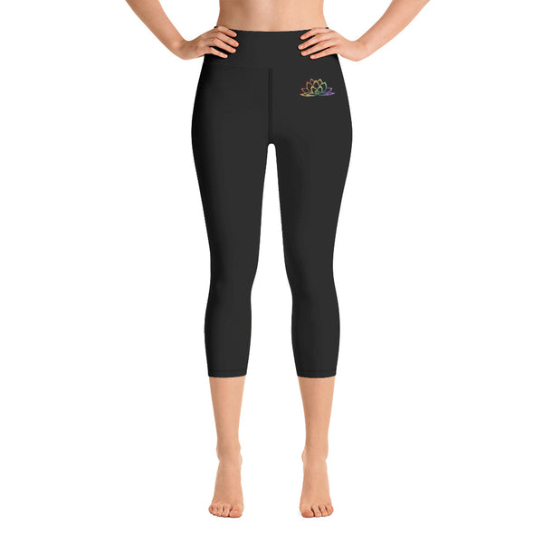 Lotus Pride Yoga Capri Leggings XS | Polycute Gift Shop