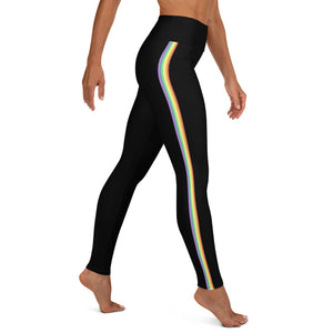 Pride Stripe Yoga Leggings XS | Polycute Gift Shop