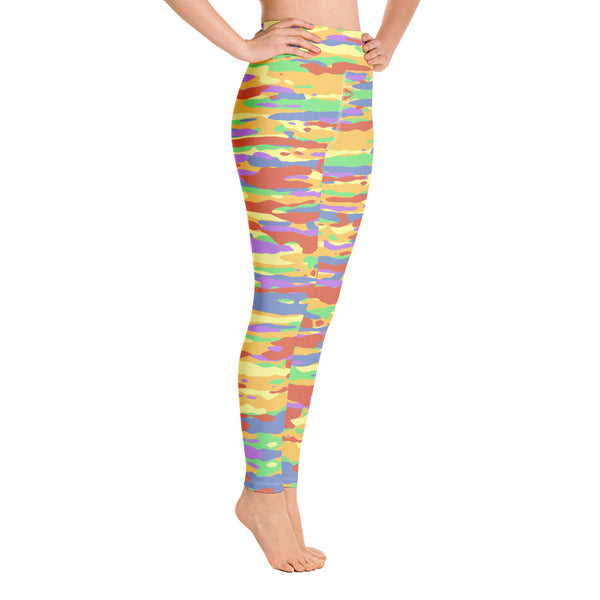 Pride Camo Yoga Leggings | Polycute LGBTQ+ & Polyamory Gifts