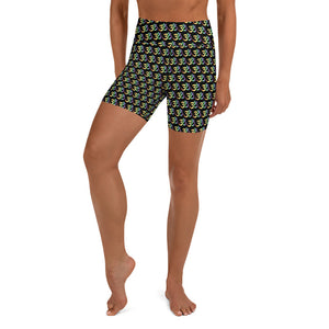 Om Pride Yoga Shorts XS | Polycute Gift Shop