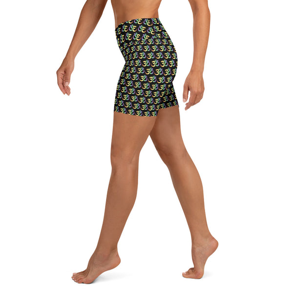 Om Pride Yoga Shorts | Polycute Gift Shop