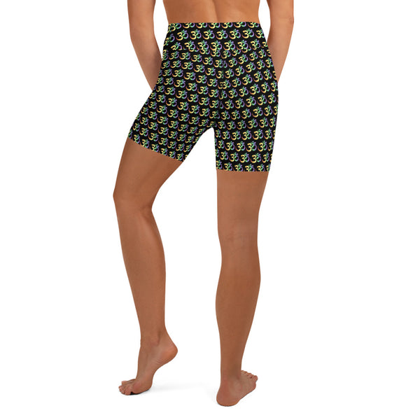 Om Pride Yoga Shorts | Polycute Gift Shop