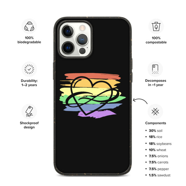 Polycute Biodegradable iPhone Case - iPhone 12 Pro Max | Polycute LGBTQ+ & Polyamory Gifts