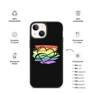 Polycute Biodegradable iPhone Case - iPhone 13 mini | Polycute LGBTQ+ & Polyamory Gifts