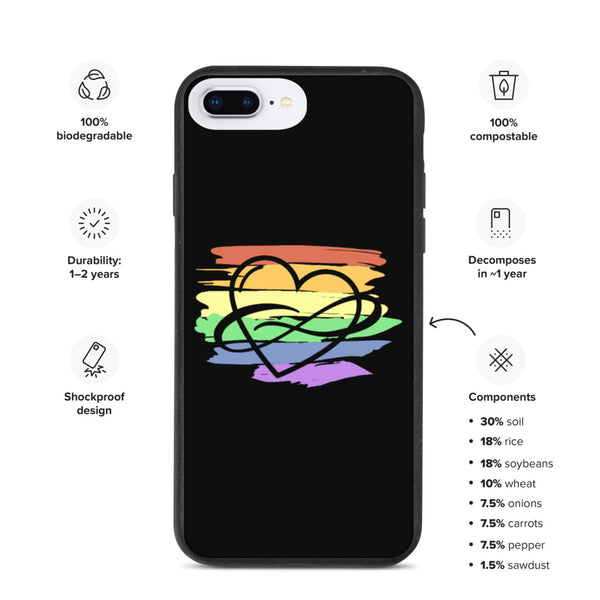 Polycute Biodegradable iPhone Case - iPhone 7 Plus/8 Plus | Polycute LGBTQ+ & Polyamory Gifts