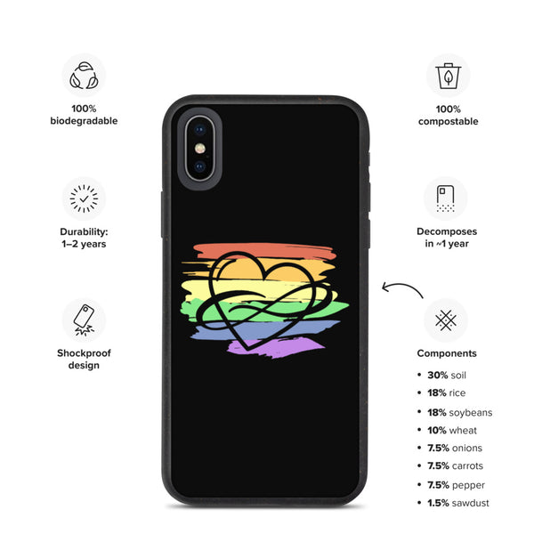 Polycute Biodegradable iPhone Case - iPhone X/XS | Polycute LGBTQ+ & Polyamory Gifts