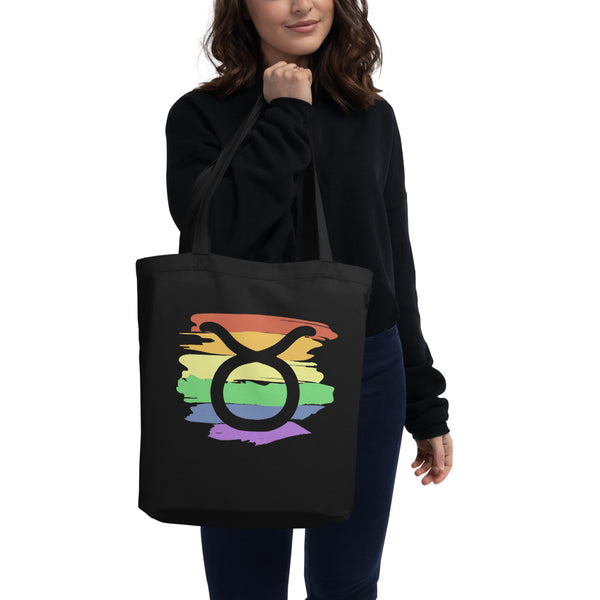 Taurus Zodiac Tote Bag | Polycute LGBTQ+ & Polyamory Gifts