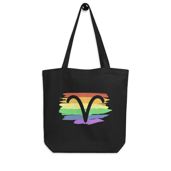 Aries Zodiac Tote Bag | Polycute LGBTQ+ & Polyamory Gifts