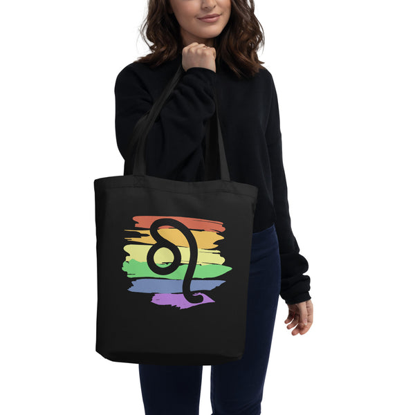 Leo Zodiac Tote Bag | Polycute LGBTQ+ & Polyamory Gifts
