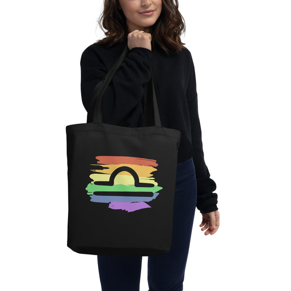 Libra Zodiac Tote Bag | Polycute LGBTQ+ & Polyamory Gifts