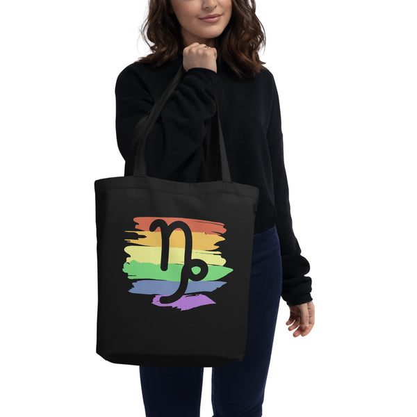 Capricorn Zodiac Tote Bag | Polycute LGBTQ+ & Polyamory Gifts