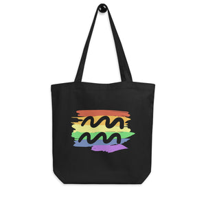 Aquarius Zodiac Tote Bag | Polycute LGBTQ+ & Polyamory Gifts