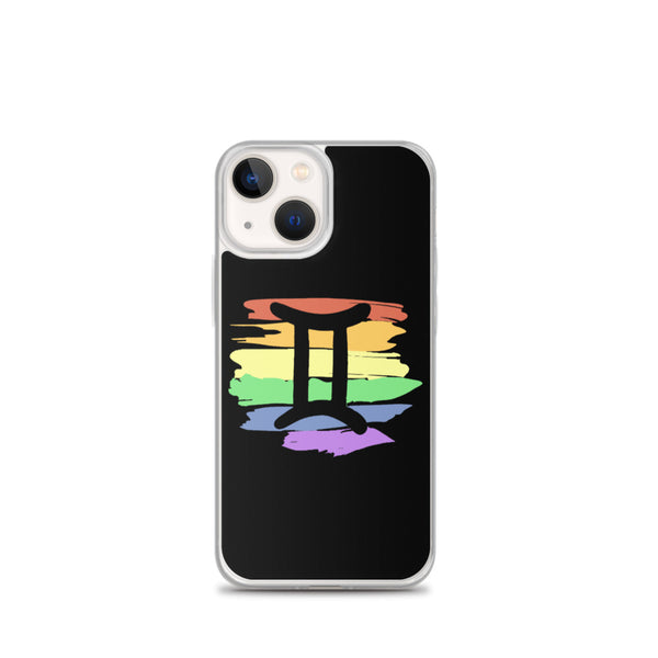 Gemini Zodiac iPhone Case - iPhone 13 mini | Polycute LGBTQ+ & Polyamory Gifts