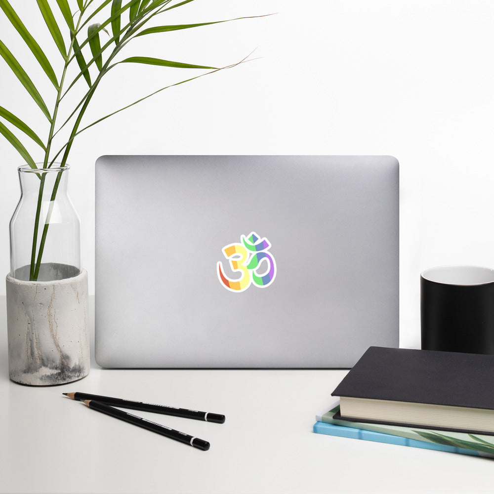 Om Pride Sticker | Polycute LGBTQ+ & Polyamory Gifts