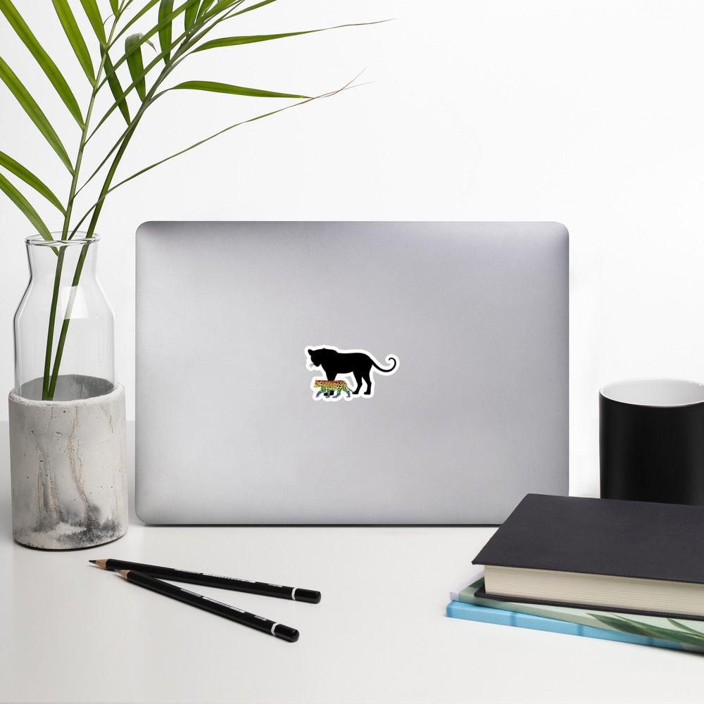 Proud Parent Sticker, Leopard | Polycute LGBTQ+ & Polyamory Gifts