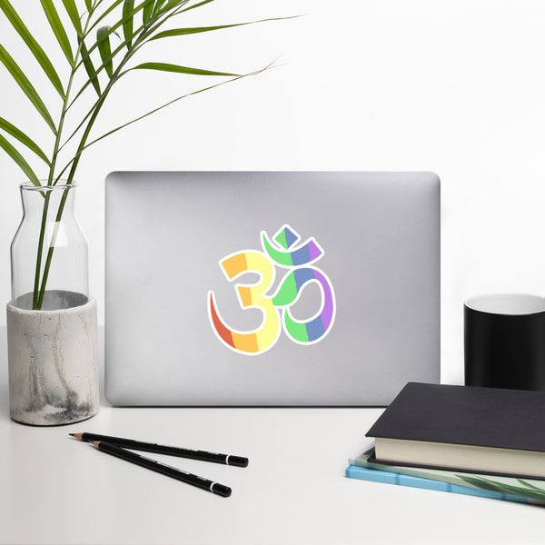 Om Pride Sticker | Polycute LGBTQ+ & Polyamory Gifts