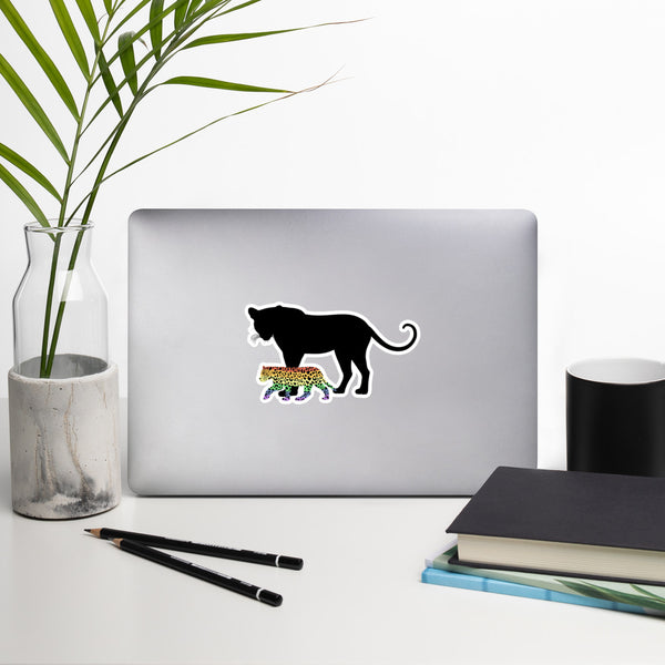 Proud Parent Sticker, Leopard | Polycute LGBTQ+ & Polyamory Gifts
