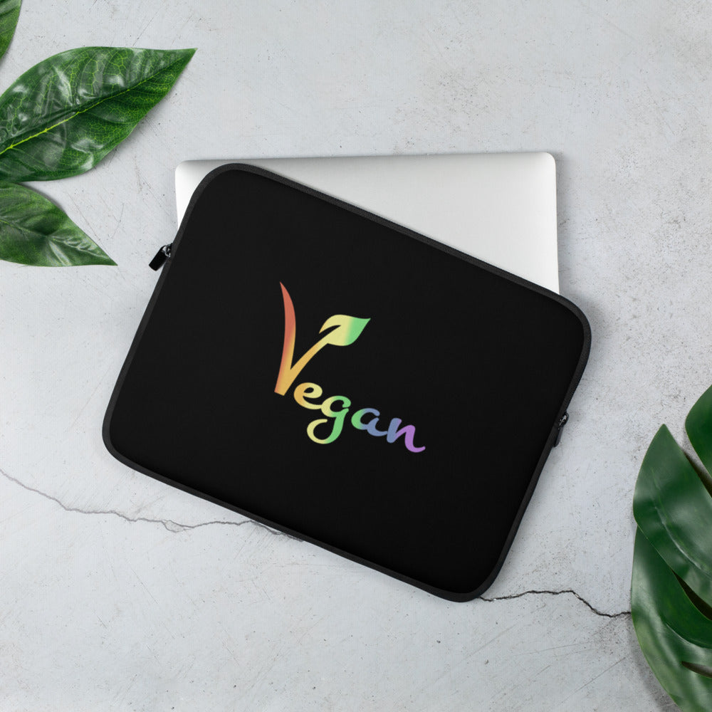 Vegan Pride Laptop Sleeve | Polycute LGBTQ+ & Polycute Gifts