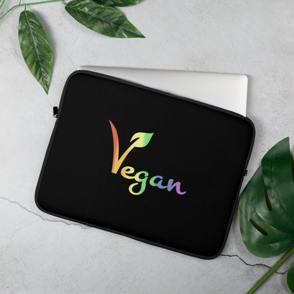 Vegan Pride Laptop Sleeve | Polycute LGBTQ+ & Polycute Gifts