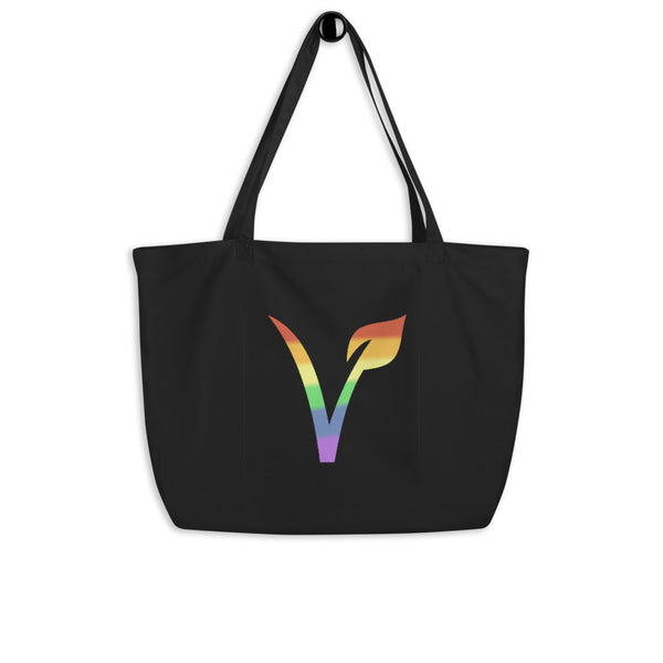 Vegan Pride Large Yoga Tote | The Vegan LGBTQ+ Collection | Polycute Gift Shop