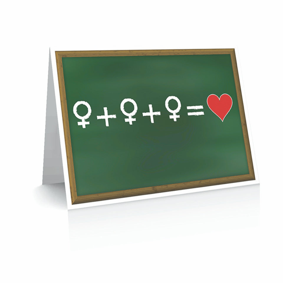 Triad F+F+F Wedding/Anniversary | Polycute LGBTQ+ Polyamory Gifts