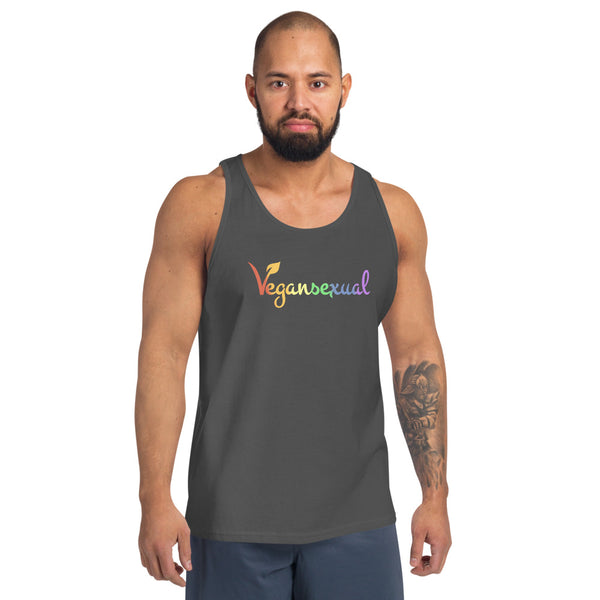 Vegansexual Tank Asphalt | Polycute LGBTQ+ & Polyamory Gifts