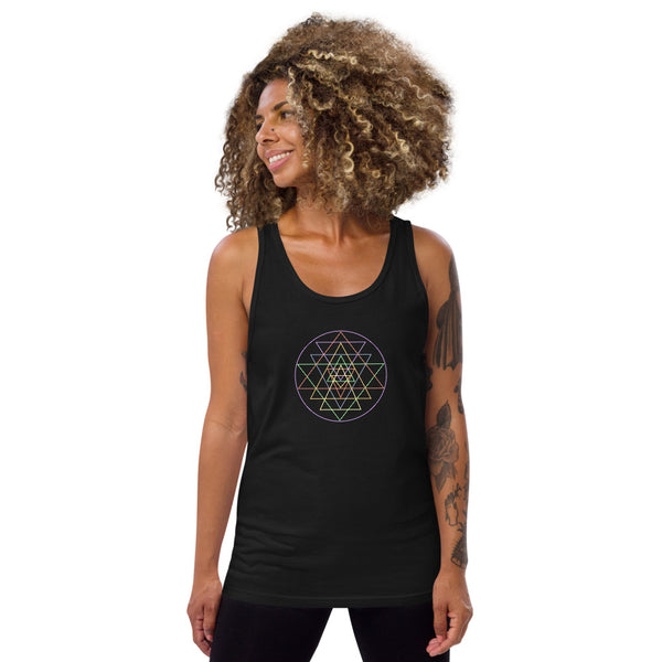 Pride Yantra Yoga Tank | Polycute LGBTQ+ & Polyamory Gifts